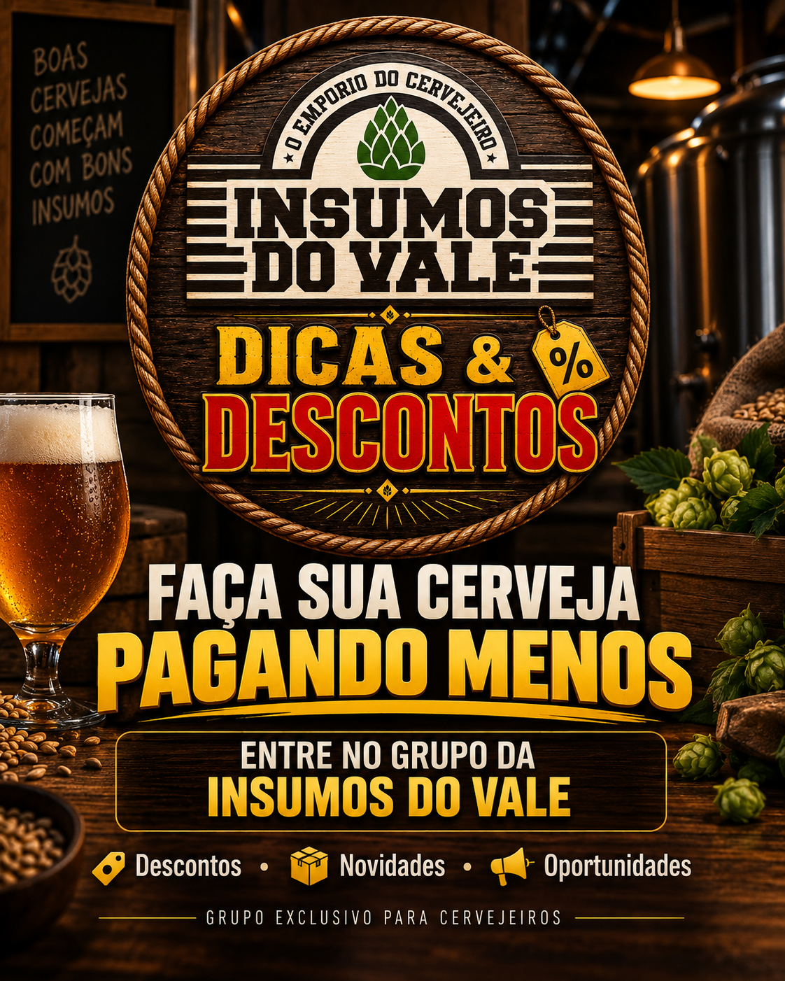 Grupo de Dicas e Descontos da Insumos do Vale
